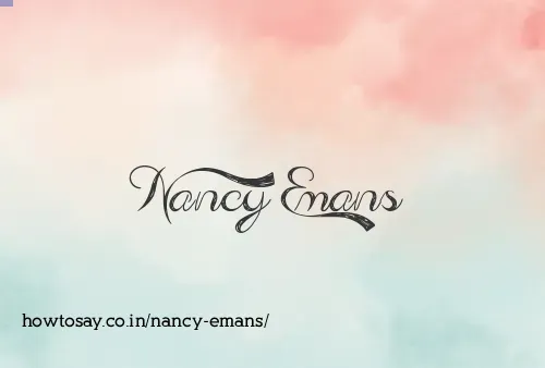 Nancy Emans