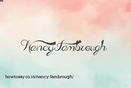Nancy Fambrough