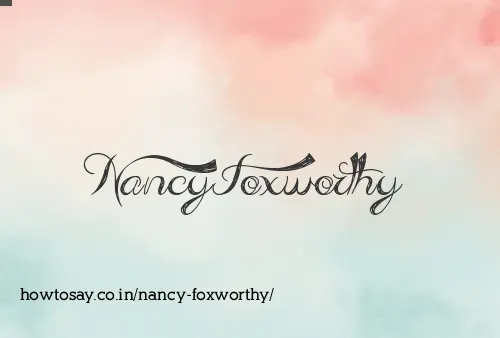Nancy Foxworthy