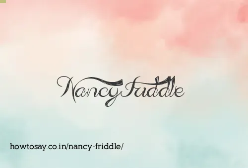 Nancy Friddle
