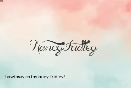 Nancy Fridley