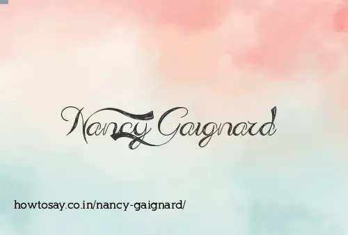 Nancy Gaignard