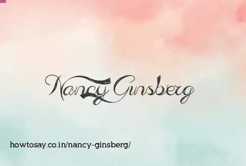Nancy Ginsberg