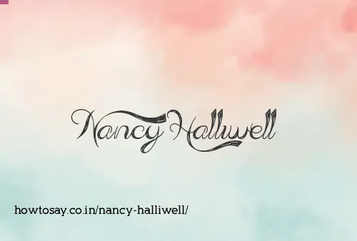 Nancy Halliwell
