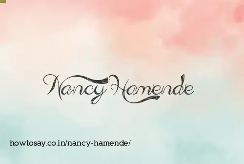 Nancy Hamende