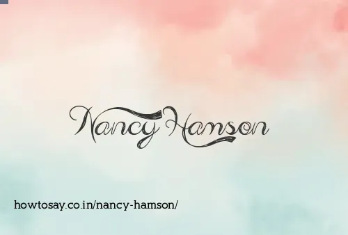 Nancy Hamson