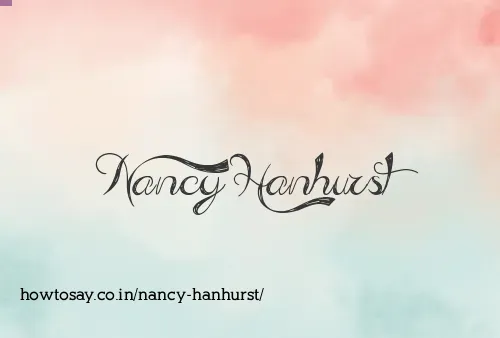 Nancy Hanhurst