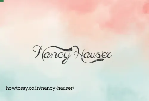 Nancy Hauser