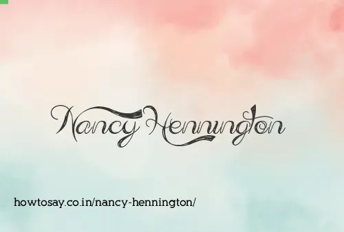 Nancy Hennington
