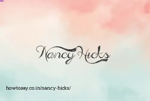 Nancy Hicks