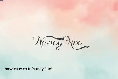 Nancy Hix