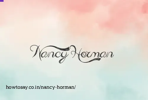 Nancy Horman