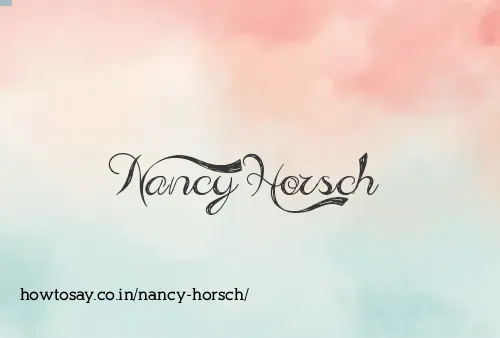 Nancy Horsch