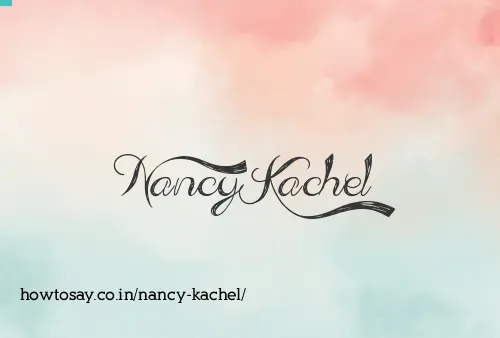 Nancy Kachel
