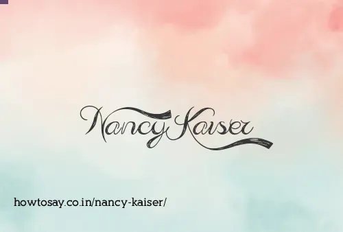 Nancy Kaiser