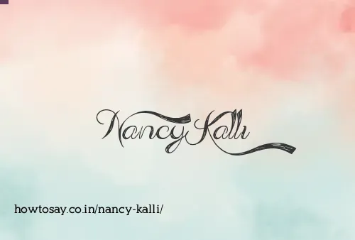 Nancy Kalli