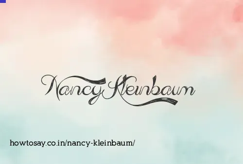 Nancy Kleinbaum