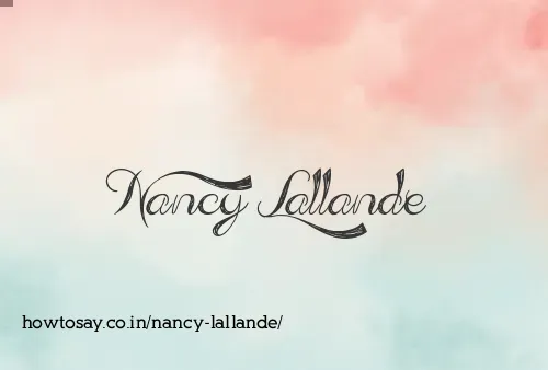 Nancy Lallande