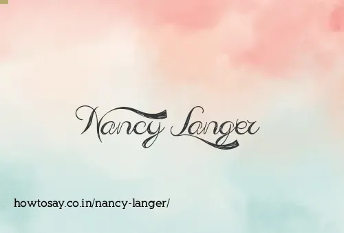 Nancy Langer
