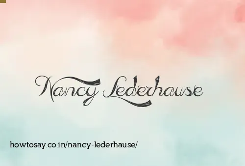 Nancy Lederhause