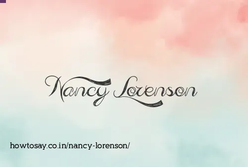 Nancy Lorenson