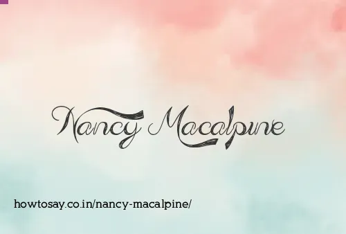 Nancy Macalpine