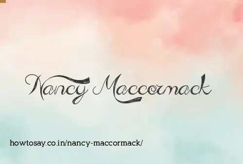Nancy Maccormack