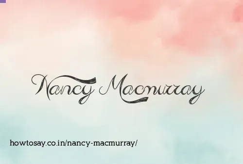 Nancy Macmurray