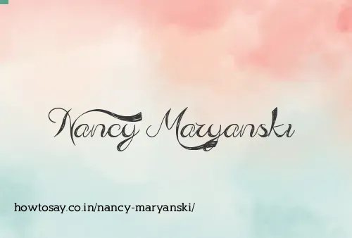 Nancy Maryanski