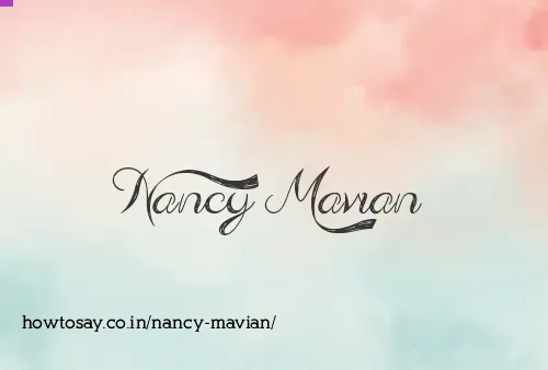 Nancy Mavian