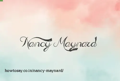 Nancy Maynard