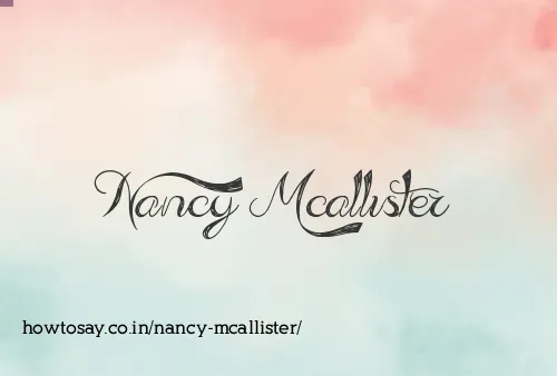 Nancy Mcallister