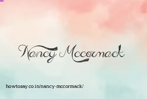 Nancy Mccormack