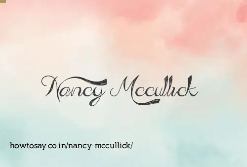 Nancy Mccullick