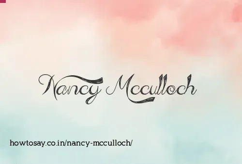 Nancy Mcculloch