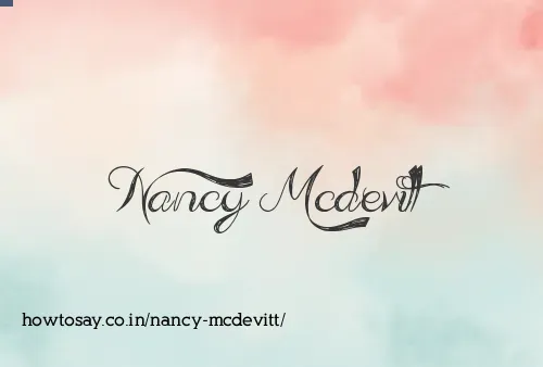Nancy Mcdevitt