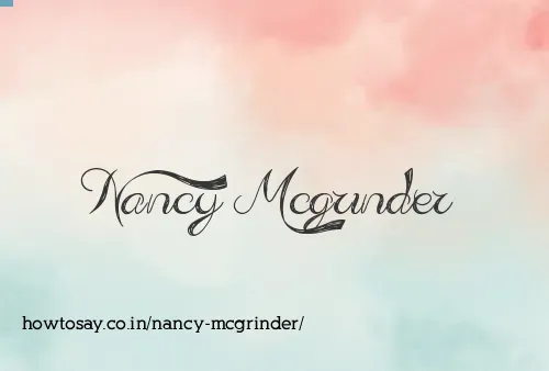 Nancy Mcgrinder