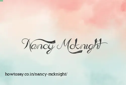 Nancy Mcknight