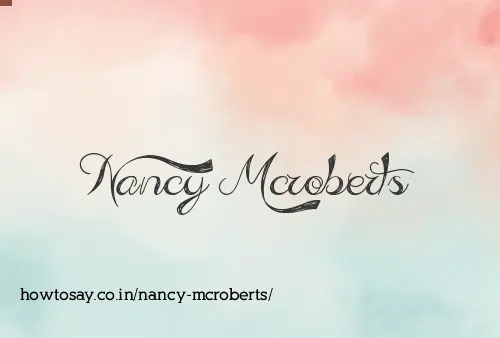 Nancy Mcroberts