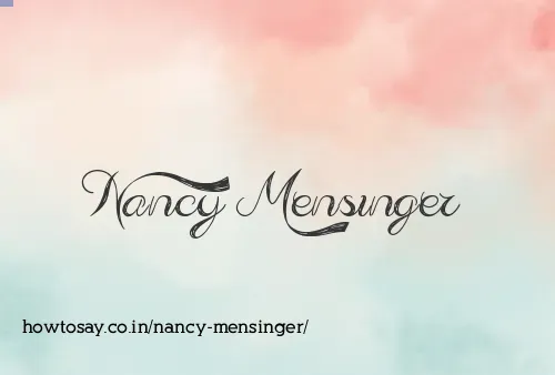 Nancy Mensinger