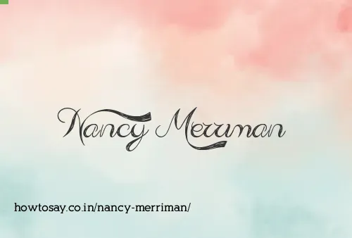 Nancy Merriman