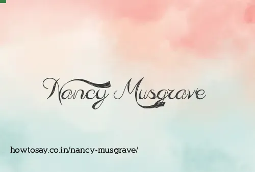Nancy Musgrave