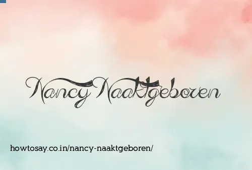 Nancy Naaktgeboren