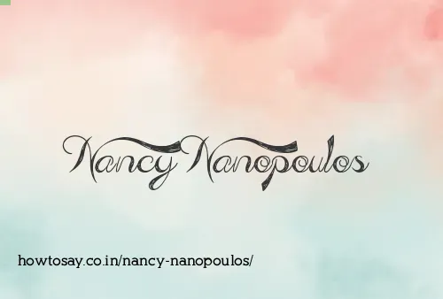 Nancy Nanopoulos