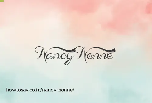 Nancy Nonne