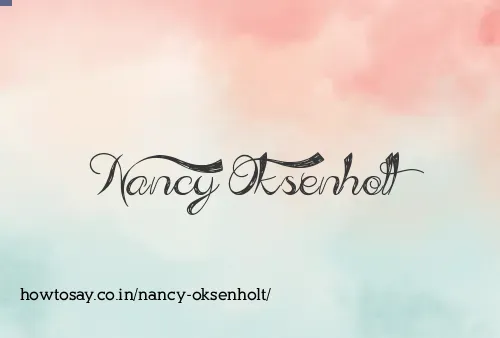 Nancy Oksenholt