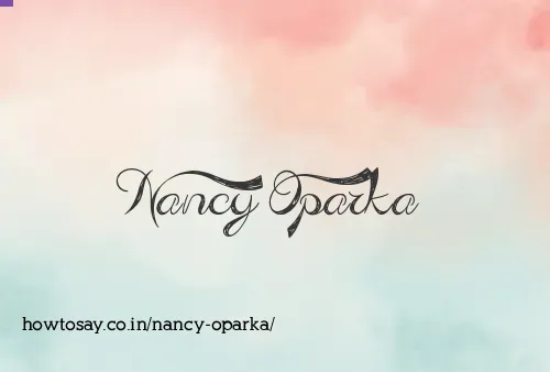 Nancy Oparka