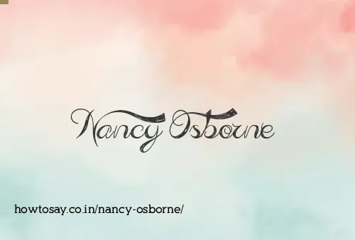 Nancy Osborne
