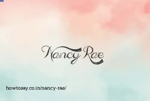 Nancy Rae