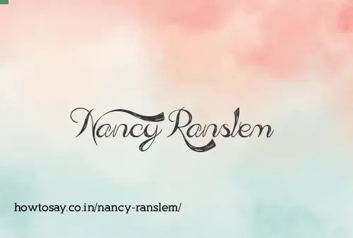 Nancy Ranslem